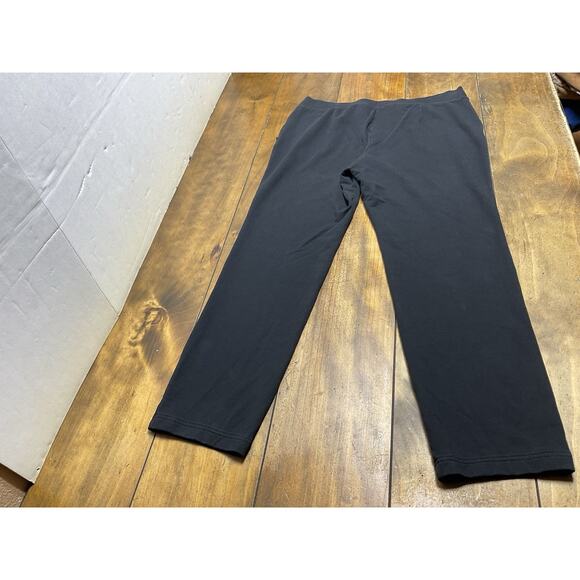 J Jill Purejill Affinity French Terry Slim Leg Black Pants Womens Petite Medium - Picture 2 of 10